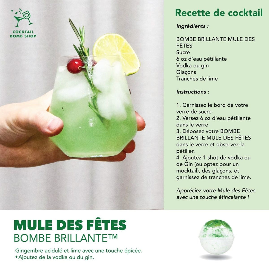BOMBE BRILLANTE MULE DES FÊTES