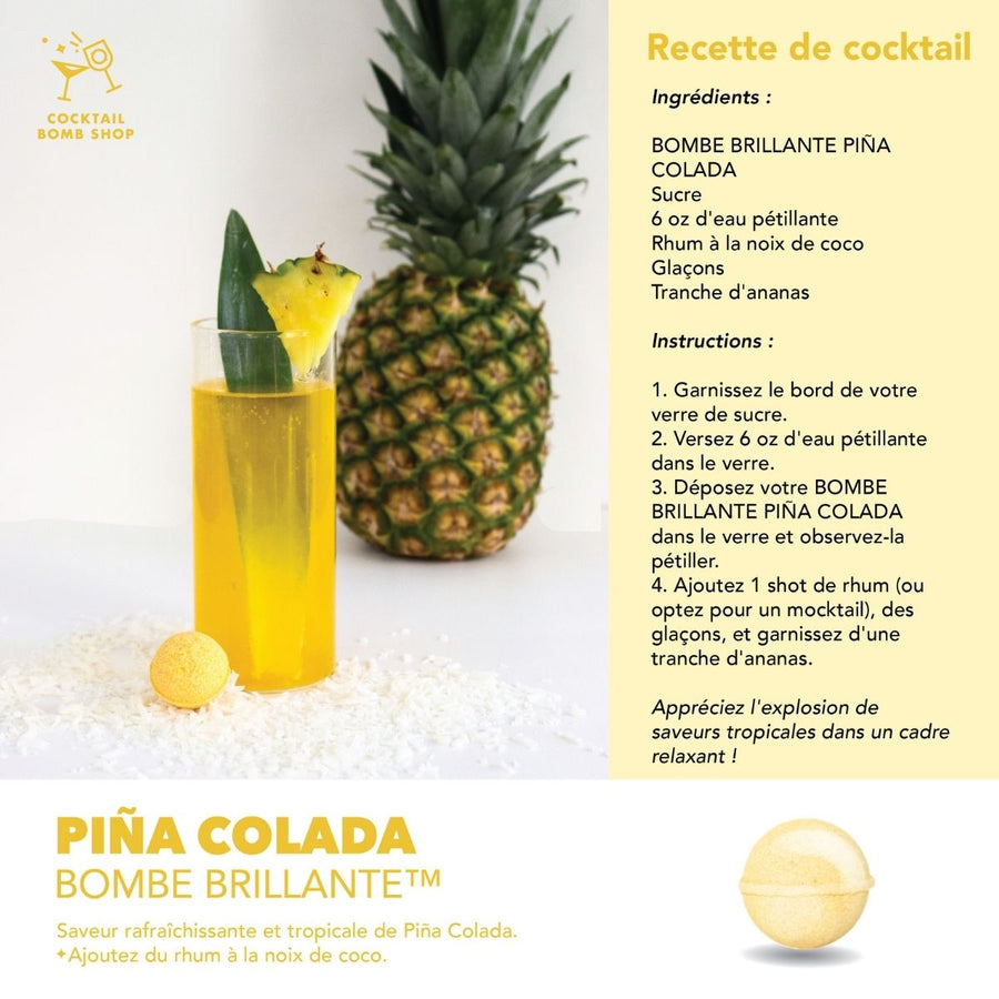 PINA COLADA - BOMBE COCKTAIL