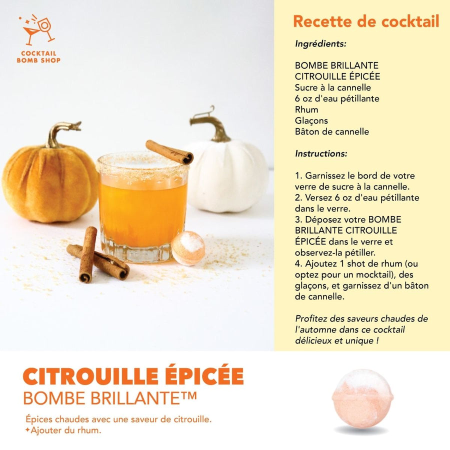 CITROUILLE ÉPICÉE - BOMBE COCKTAIL