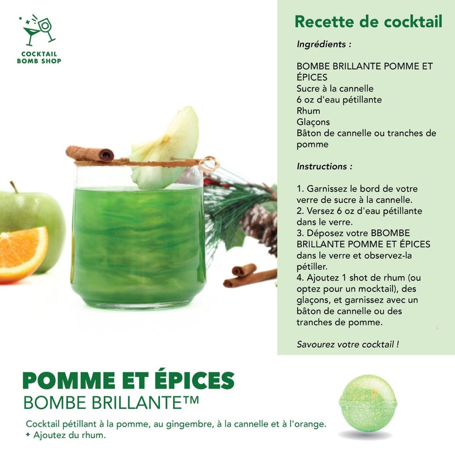 POMME ET ÉPICES - BOMBE COCKTAIL